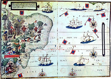 Portuguese Map of Brazil
